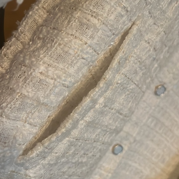 ZARA Oversized Tweed Suit Jacket - Picture 6 of 12